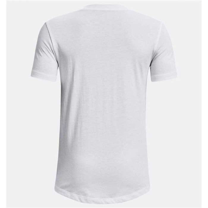 Camiseta de Manga Corta Infantil Under Armour 1374219-100 Blanco