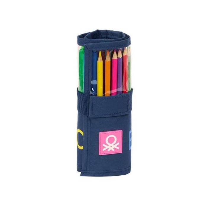 Portatodo Benetton Damero Azul marino 7 x 20 x 7 cm 27 Piezas 0 Portatodo Benetton Damero Azul marino 7 x 20 x 7 cm 27 Piezas 0