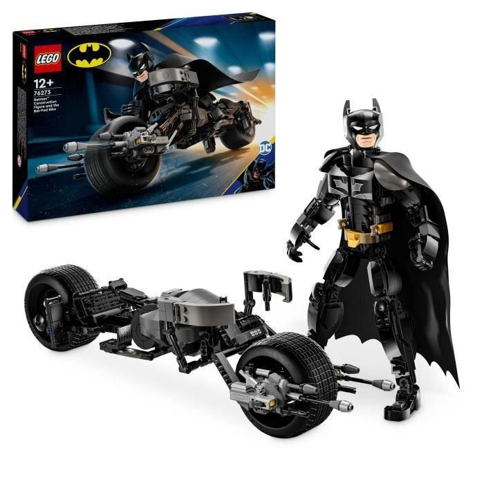 LEGO DC Batman 76273 Minifigura de Batman y motocicleta Bat-Pod para construir LEGO DC Batman 76273 Minifigura de Batman y motocicleta Bat-Pod para construir