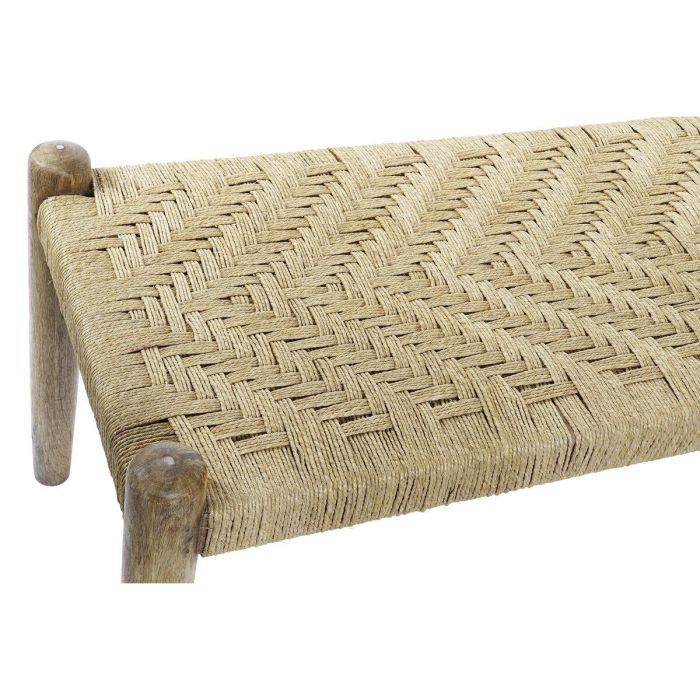 Banqueta DKD Home Decor 145 x 55 x 49 cm Natural Marrón Cuerda Madera de mango 2 Banqueta DKD Home Decor 145 x 55 x 49 cm Natural Marrón Cuerda Madera de mango 2