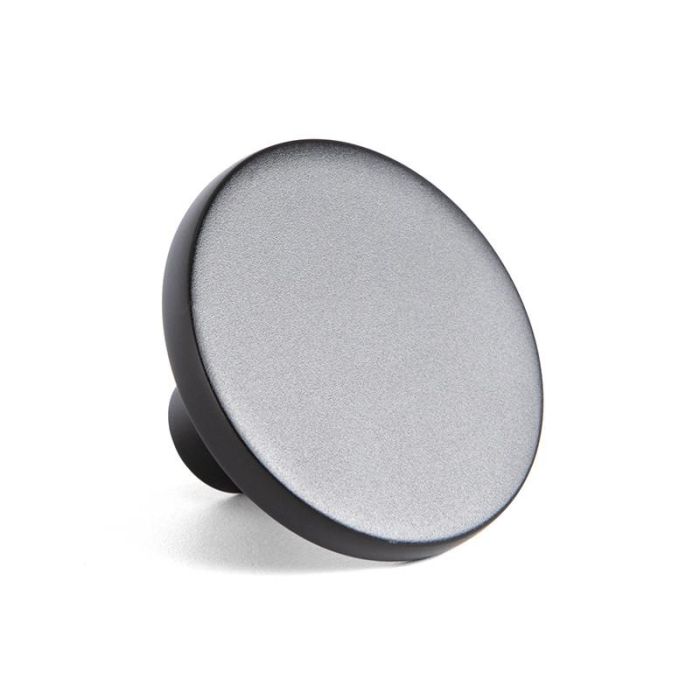 Pomo Zamak Modelo Como Acabado Negro Mate Dist. Agujero Ø41 Viefe