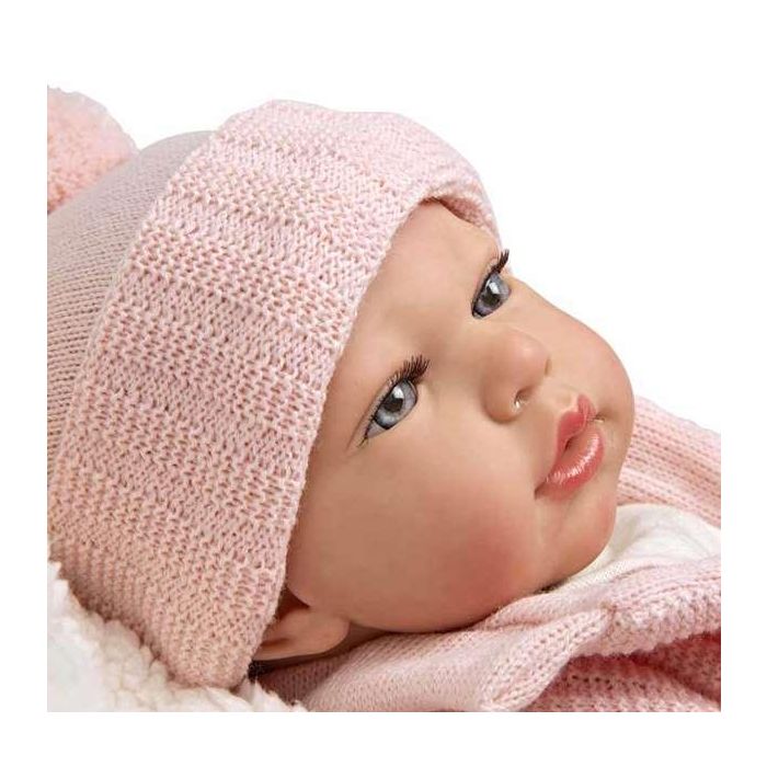 Muñeca reborn arias 40 cm marta rosa c/manta 12 Muñeca reborn arias 40 cm marta rosa c/manta 12