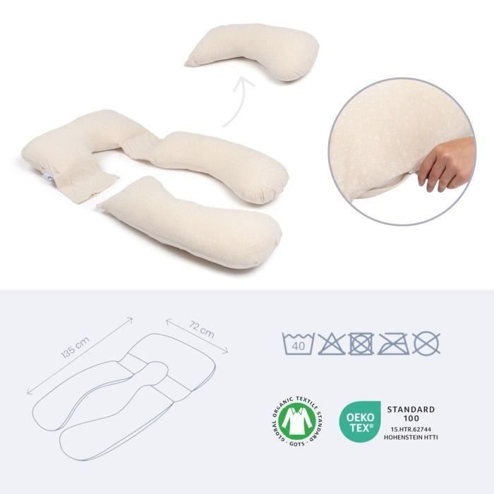 doomoo Maxxy Almohada de Embarazo y Lactancia - Formato XXL - Ultra Cómoda, Beige 4 doomoo Maxxy Almohada de Embarazo y Lactancia - Formato XXL - Ultra Cómoda, Beige 4