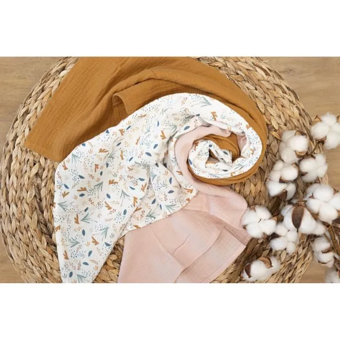 Domiva DOM3700948338674 Maxi arrullo Estampado Rosa viejo 100x100 cm 1 Domiva DOM3700948338674 Maxi arrullo Estampado Rosa viejo 100x100 cm 1