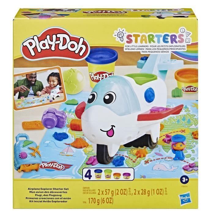 Play-Doh HAS5010996201423 Set Starters My Plane of Discovery, juguete preescolar con avión para niñas y niños, a partir de 3 años