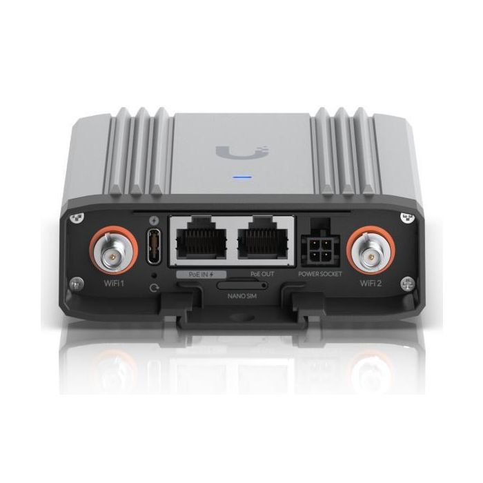 Ubiquiti Mobile Router Industrial, LTE Cat 4 WiFi, nano-SIM (4FF), 2x GbE RJ45, Weatherproof. polycarbonate, aluminum 16 Ubiquiti Mobile Router Industrial, LTE Cat 4 WiFi, nano-SIM (4FF), 2x GbE RJ45, Weatherproof. polycarbonate, aluminum 16