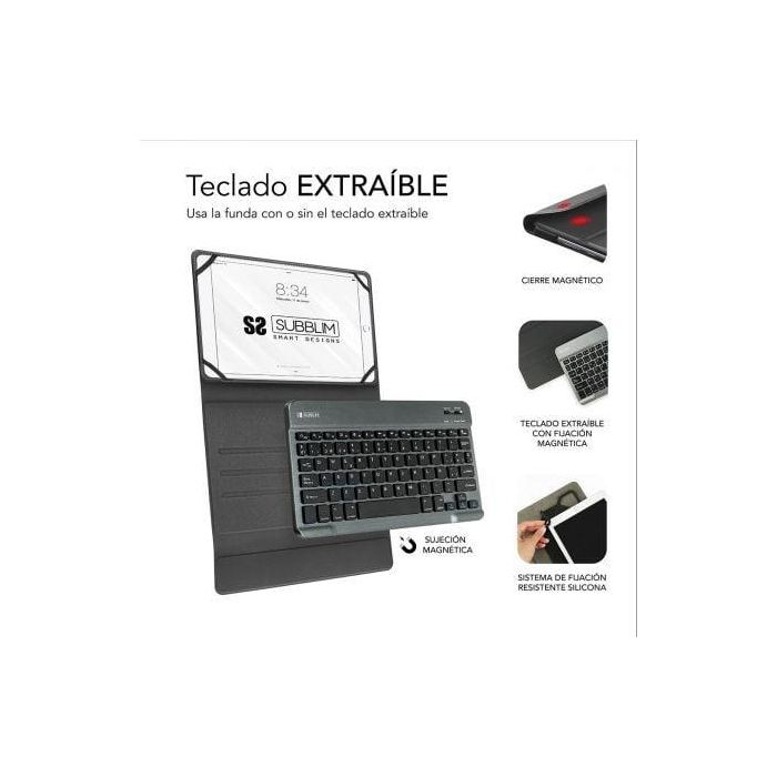 SUBBLIM Funda Tablet KEYTAB PRO BLUETOOTH 10,1" Black 2 SUBBLIM Funda Tablet KEYTAB PRO BLUETOOTH 10,1" Black 2
