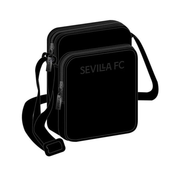 Bolso Bandolera Sevilla Fútbol Club Teen 16 x 22 x 6 cm Negro 4