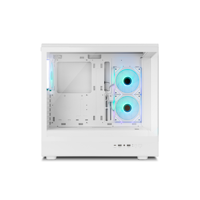 Nox Caja Hummer Signal | Semitorre Frameless Argb Blanco 5 Nox Caja Hummer Signal | Semitorre Frameless Argb Blanco 5