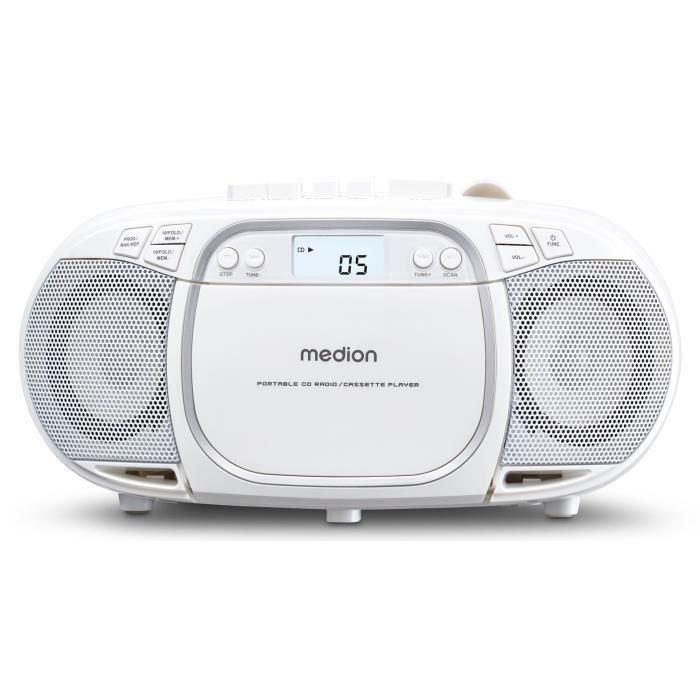 Medion MED4061275196498 Radio CD FM 2x2.2W RMS Blanco 1 Medion MED4061275196498 Radio CD FM 2x2.2W RMS Blanco 1