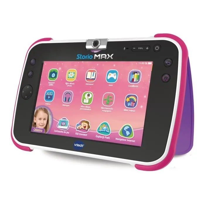 VTECH Consola Storio Max XL 2.0 Rosa Tableta Educativa Niño 7 Pulgadas Idioma Francés 1