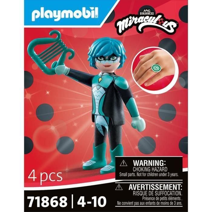 Playmobil 71868 Miraculous Viperion Figura de Acción Luka Couffiane con Arpa y Escudo 3 Playmobil 71868 Miraculous Viperion Figura de Acción Luka Couffiane con Arpa y Escudo 3