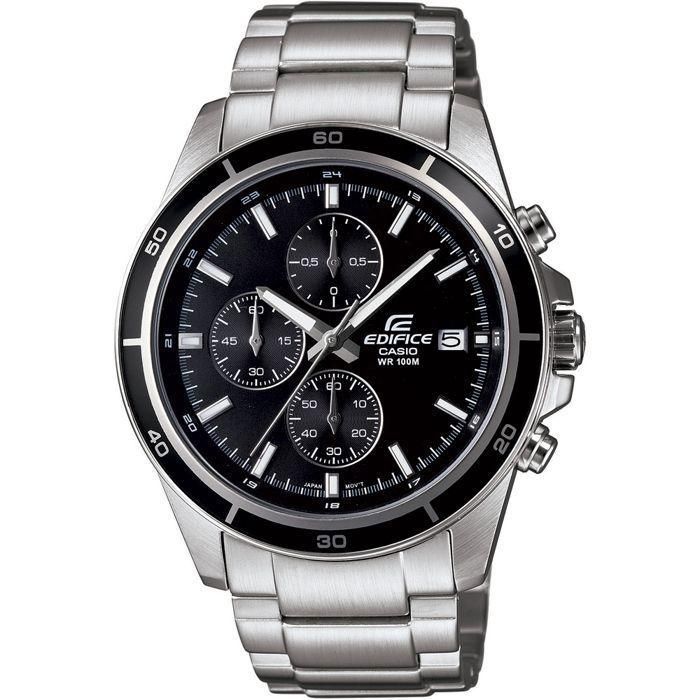 Casio Reloj de Acero Inoxidable con Cristal Mineral, Cronógrafo, Indicación de Fecha, Recubrimiento Neobrite y Resistencia al Agua 10 ATM 0 Casio Reloj de Acero Inoxidable con Cristal Mineral, Cronógrafo, Indicación de Fecha, Recubrimiento Neobrite y Resistencia al Agua 10 ATM 0