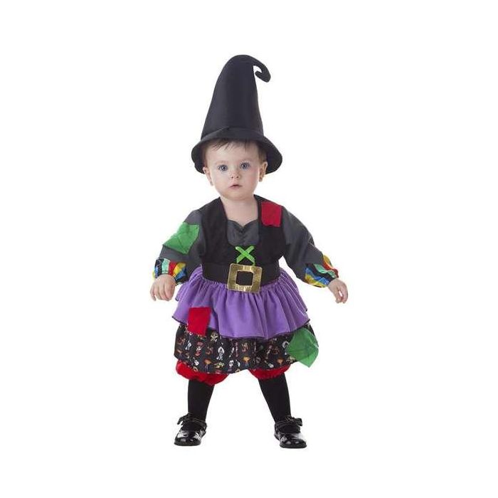 Creaciones Llopis Disfraz Bebe Bruja Colorines Talla 0-12 Meses Morado 1 Creaciones Llopis Disfraz Bebe Bruja Colorines Talla 0-12 Meses Morado 1