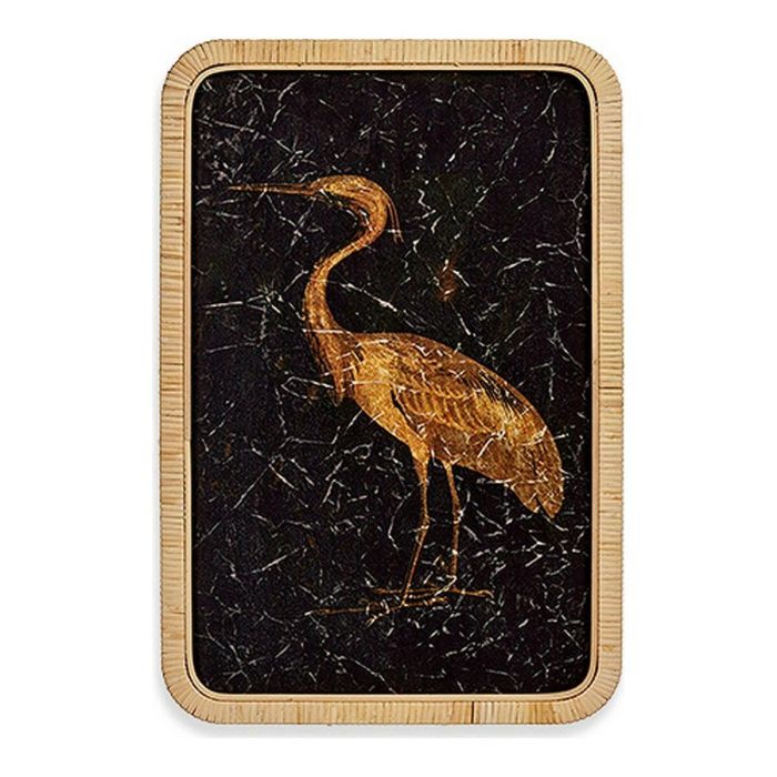 Arte Regal Lienzo Garza Izquierd 60x40 cm en Terciopelo (6 Unidades)