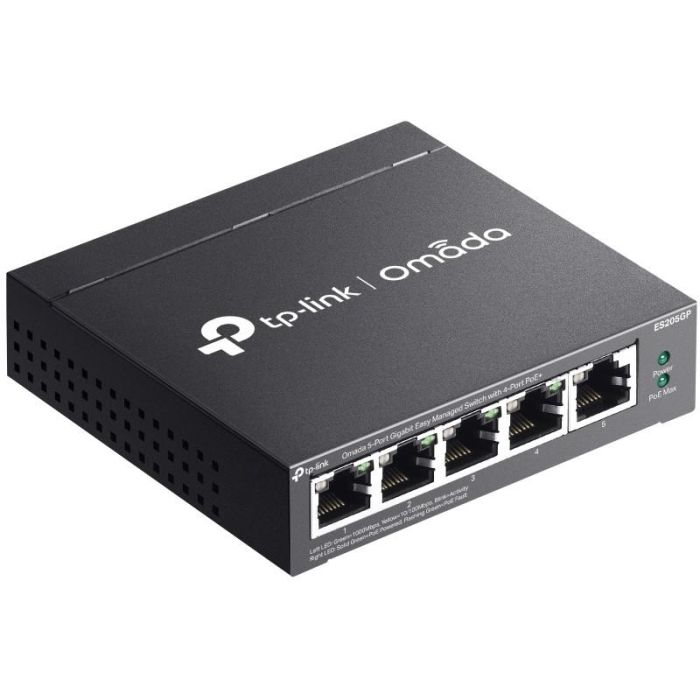 TP-Link ES205G Switch Gestionado Omada Gigabit Ethernet 5 Puertos Cloud VLAN QoS Montaje Pared Negro Sin Ventilador 3 TP-Link ES205G Switch Gestionado Omada Gigabit Ethernet 5 Puertos Cloud VLAN QoS Montaje Pared Negro Sin Ventilador 3