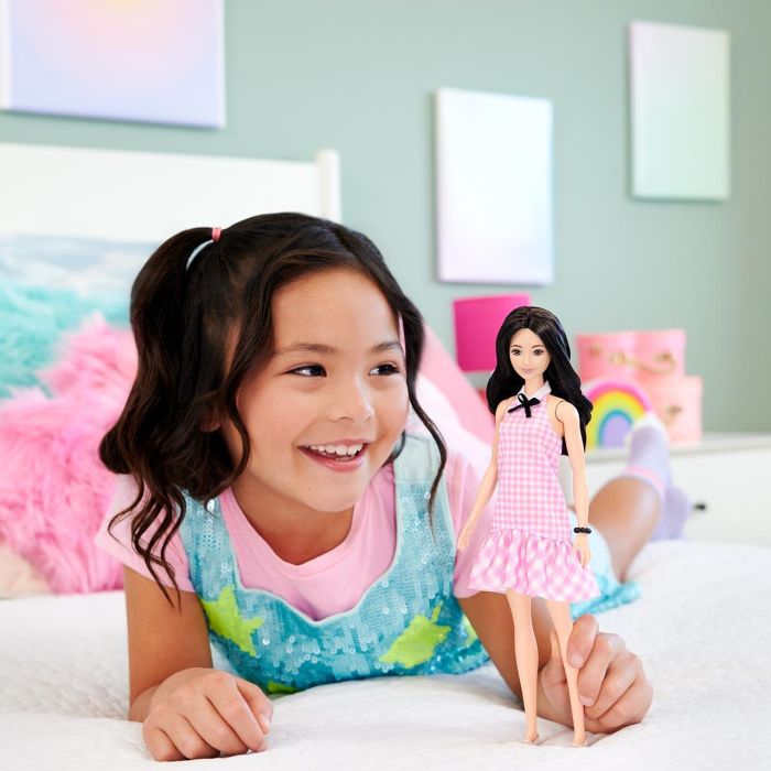 Barbie Hrh21 Muñeca Fashionista Vestido Cuadros Rosas - Edición 65 Aniversario 4 Barbie Hrh21 Muñeca Fashionista Vestido Cuadros Rosas - Edición 65 Aniversario 4