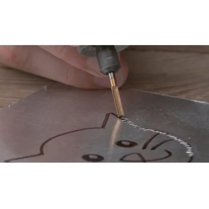 Dremel 9901DM Fresa de carburo de tungsteno para grabado, cilindro Ø3,2 mm, alta durabilidad 3