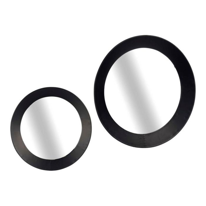 Espejo de pared Gift Decor Negro 80 x 7,5 x 80 cm Círculo (80 Piezas) 1 Espejo de pared Gift Decor Negro 80 x 7,5 x 80 cm Círculo (80 Piezas) 1