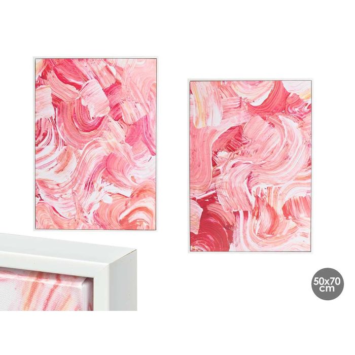 Cuadro Lienzo Marco Blanco Aguas Rojas 50x70 cm Giftdecor (2 Unidades) Cuadro Lienzo Marco Blanco Aguas Rojas 50x70 cm Giftdecor (2 Unidades)