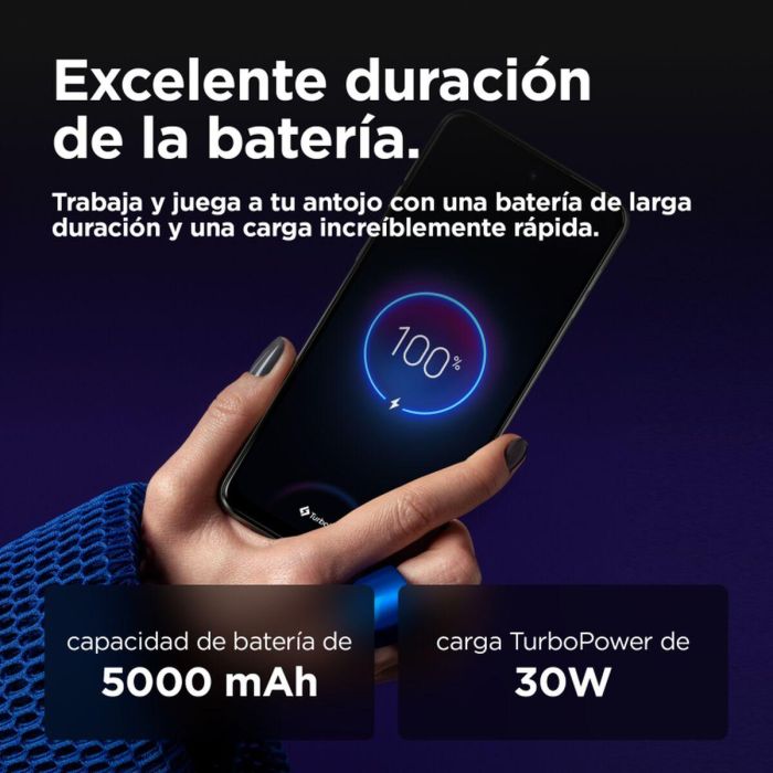 Motorola moto g55 5G Teléfono Móvil 6.49" FHD+ 120Hz, 8GB RAM, 256GB Almacenamiento, Cámara 50MP OIS, 5000 mAh, Android 14, Dual SIM, Gris 2 Motorola moto g55 5G Teléfono Móvil 6.49" FHD+ 120Hz, 8GB RAM, 256GB Almacenamiento, Cámara 50MP OIS, 5000 mAh, Android 14, Dual SIM, Gris 2