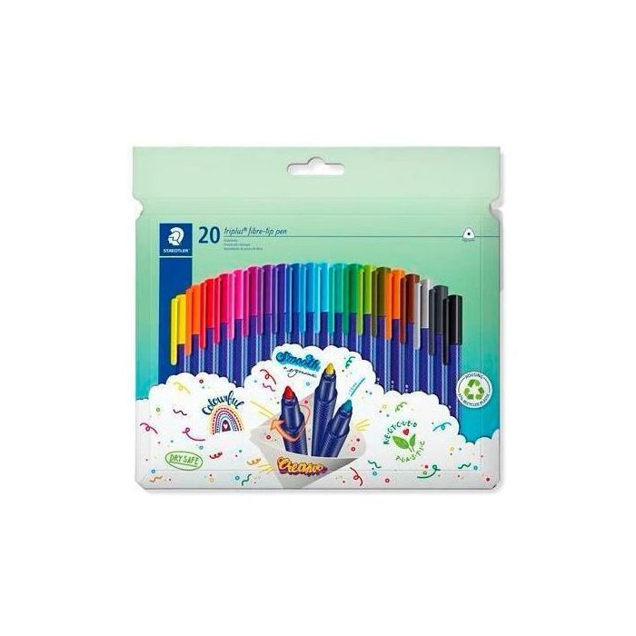 Staedtler Rotulador Triplus Color 323 Triangular C-Surtidos Estuche 20 Ud