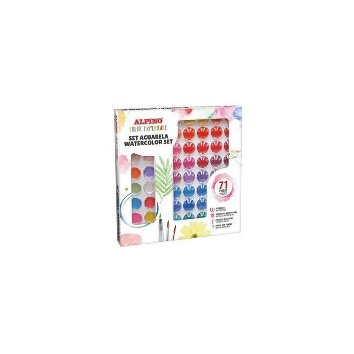 Set Watercolor Color Experience 71 Pzas Alpino AQ001040