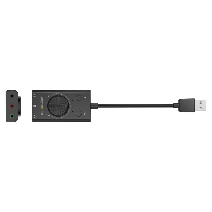 Terratec AUREON 5.1 USB | Tarjeta de Sonido Externa 5.1 Canales para PC, Relación Señal/Ruido 80 dB, Conexión USB, Salida de Línea, Entrada Micrófono 3 Terratec AUREON 5.1 USB | Tarjeta de Sonido Externa 5.1 Canales para PC, Relación Señal/Ruido 80 dB, Conexión USB, Salida de Línea, Entrada Micrófono 3