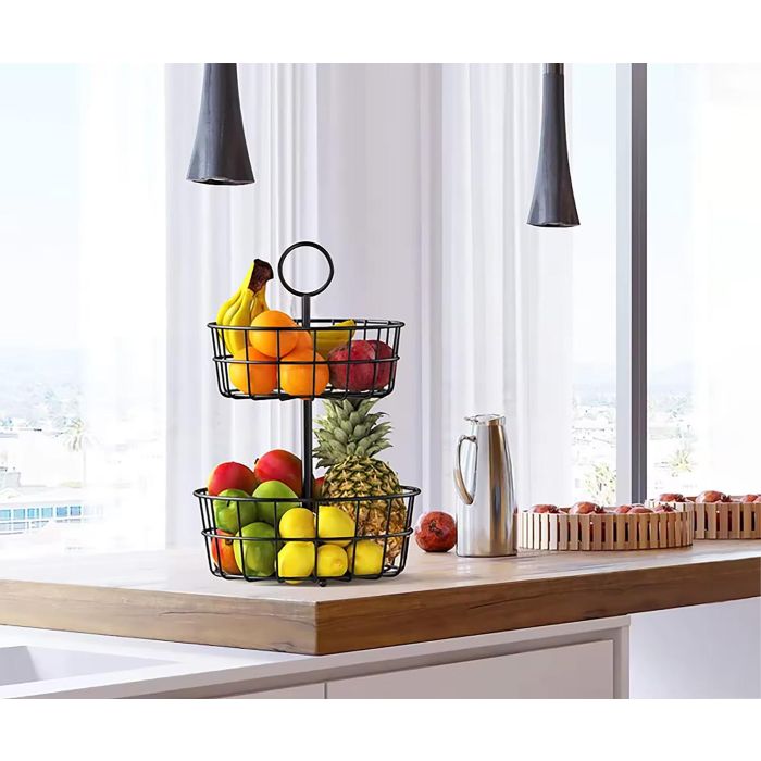 Frutero de Metal Doble My Bar - 24/29x41 cm - Inde (4 Unidades) 2