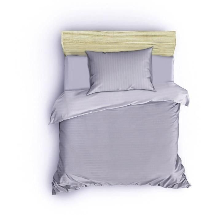 Juego de cama ASI8683743939299 - 1 funda nórdica 220x240 cm + 2 fundas almohada 60x60 cm - Poliéster/Algodón Gris 1 Juego de cama ASI8683743939299 - 1 funda nórdica 220x240 cm + 2 fundas almohada 60x60 cm - Poliéster/Algodón Gris 1