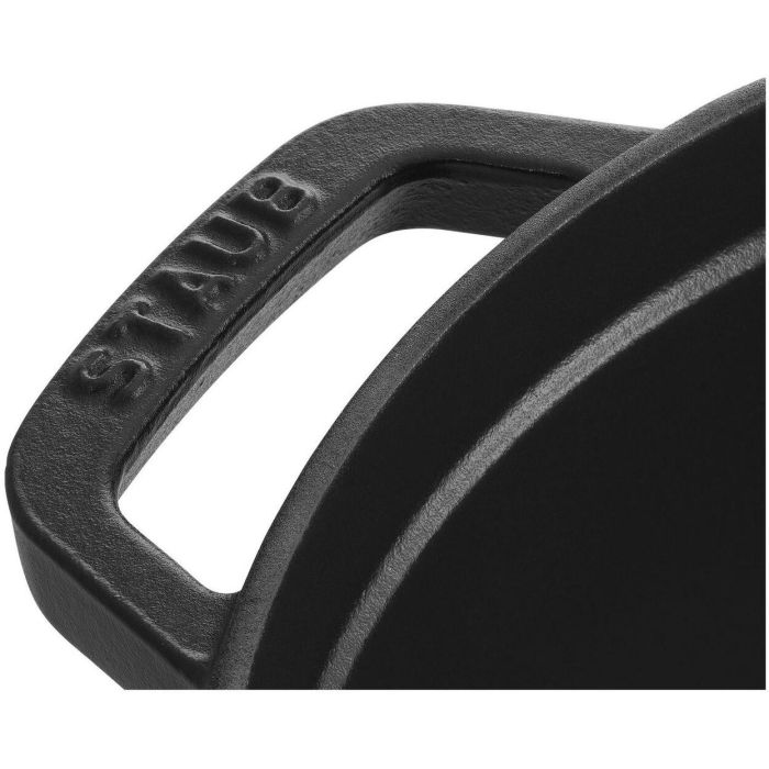 Staub La Cocotte 24cm rund. schwarz. Gusseisen 4