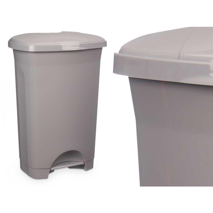 Papelera Pedal Plastico 50L Gris Arte Regal 43X64CM (3 Unidades) 1 Papelera Pedal Plastico 50L Gris Arte Regal 43X64CM (3 Unidades) 1