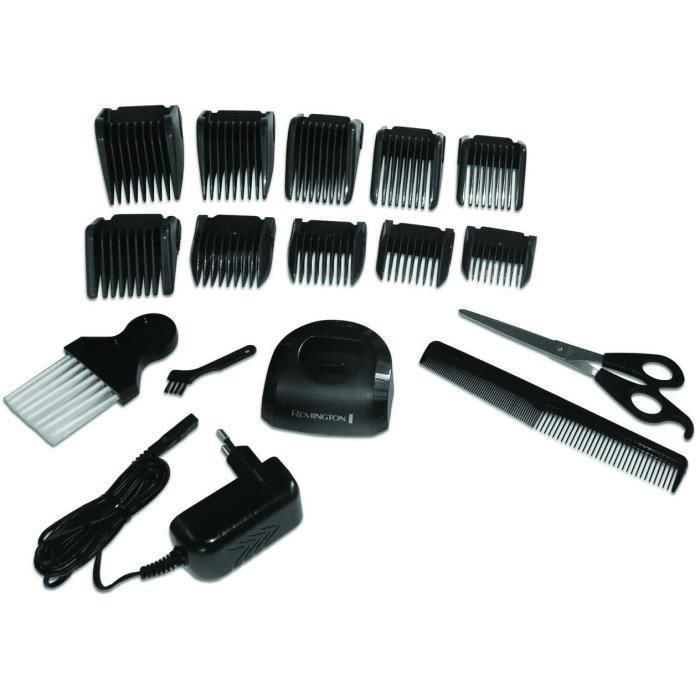 Remington HC5810 Cortadora de cabello profesional con motor potente, cuchillas cerámicas autoafilables, 10 guías, uso con o sin cable 2 Remington HC5810 Cortadora de cabello profesional con motor potente, cuchillas cerámicas autoafilables, 10 guías, uso con o sin cable 2