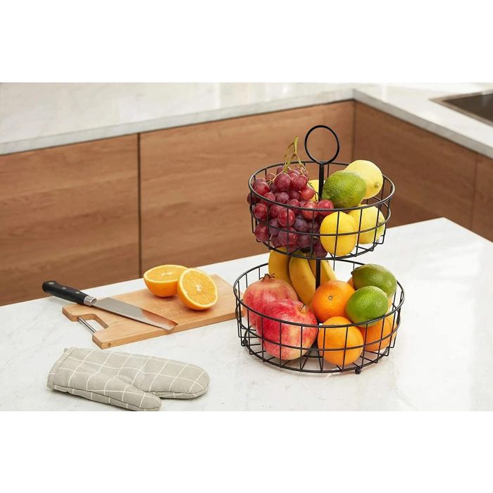 Frutero de Metal Doble My Bar - 24/29x41 cm - Inde (4 Unidades) 3