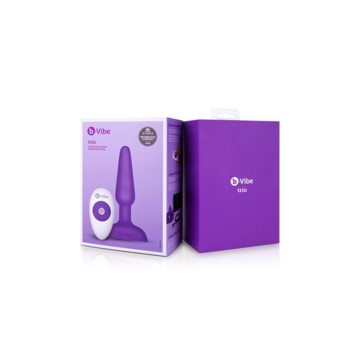 Plug anal con control remoto B-Vibe 05882530000 Morado 11