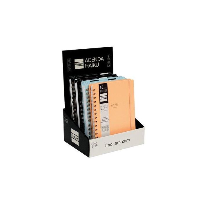 Agenda Anual (2025-26) Finocam Catalan 16 Meses Haiku Wire-O Tapa Extradura S/V Apais. E10 155X212 Con Goma Assortiment Expositor De 6