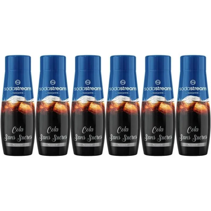 Sodastream Concentrado de COLA SIN AZÚCAR - 440ml (Pack x 6) SOD7290116748665 0 Sodastream Concentrado de COLA SIN AZÚCAR - 440ml (Pack x 6) SOD7290116748665 0