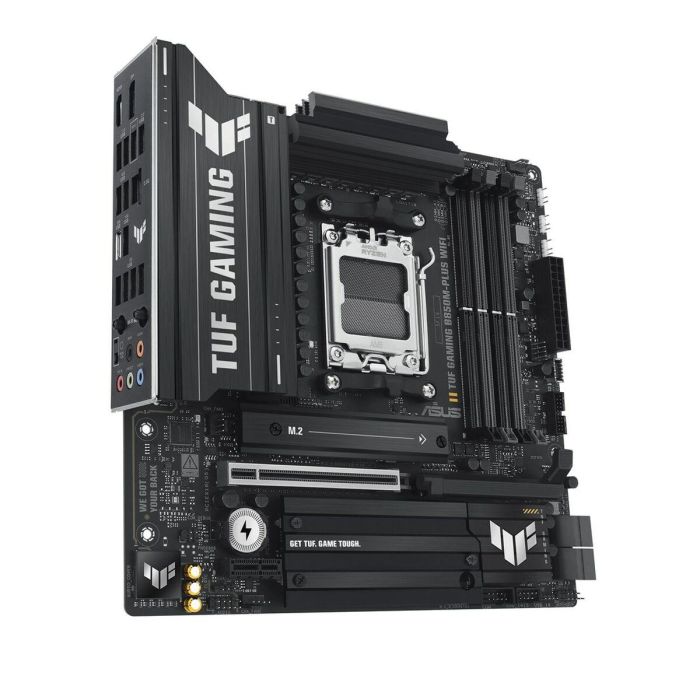 ASUS TUF GAMING B850M-PLUS WiFi Placa Base micro ATX AMD B850 Zócalo AM5 DDR5 para Ryzen 7000/8000/9000 Series Wi-Fi 6E BT 5.3 11