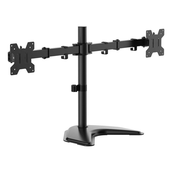 AISENS - SOPORTE DE MESA CON PEANA ECO GIRATORIO E INCLINABLE PARA MONITOR/TV 10KG (3 PIVOTES, 2 BRAZOS) DE 17-32, NEGRO AISENS - SOPORTE DE MESA CON PEANA ECO GIRATORIO E INCLINABLE PARA MONITOR/TV 10KG (3 PIVOTES, 2 BRAZOS) DE 17-32, NEGRO