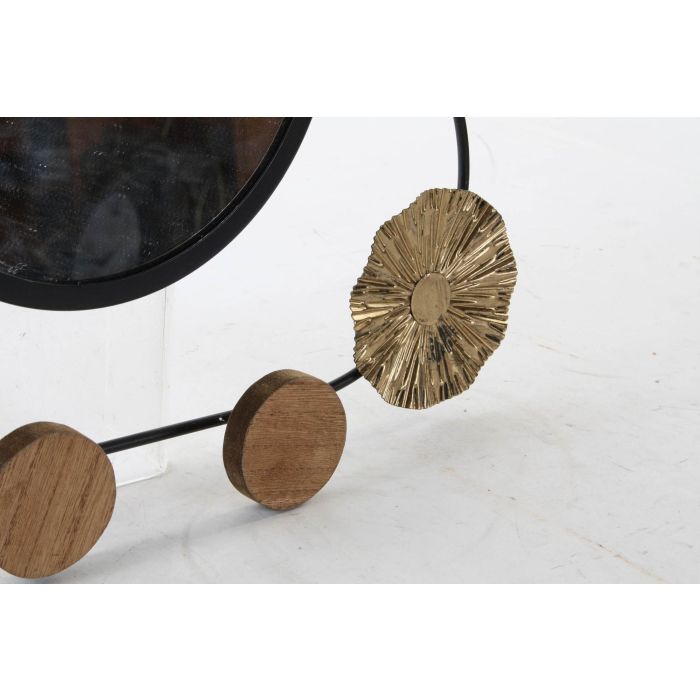 DKD Home Decor Panel de Pared Decoración Colonial Alika, Metal y Espejo, Marrón Negro, 62x30x5 cm (4 Unidades) 2 DKD Home Decor Panel de Pared Decoración Colonial Alika, Metal y Espejo, Marrón Negro, 62x30x5 cm (4 Unidades) 2