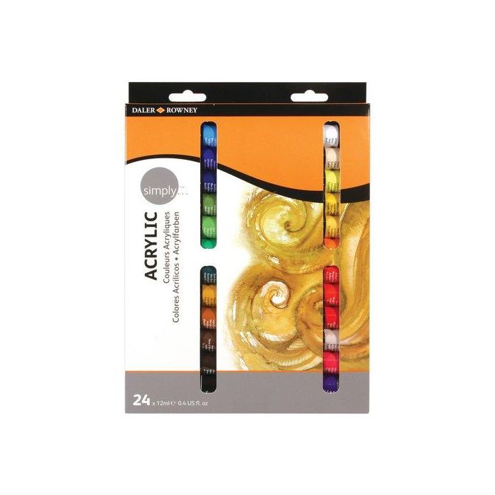 Pintura Acrilica Daler Rowney 12 Ml (Bote) Estuche De 24