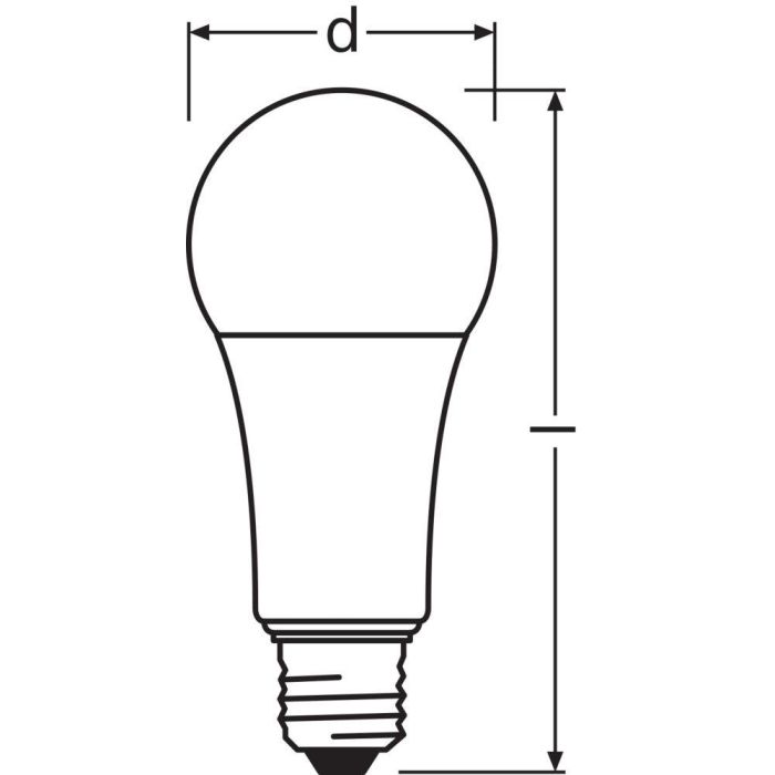 [LVE-4099854044014] Ledvance/Osram Bombilla LED "Classic" E27 14W 1521Lm 2700K 200º IP20 Regulable - Blanco Muy Cálido 1