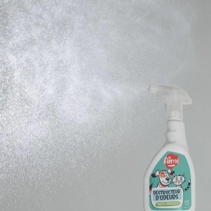 Aime Spray Destruct'odor Anti-Olor para Orina de Gatos y Roedores - Elimina Malos Olores con Cultura Bacteriana, Lirio del Valle 500 ml 1 Aime Spray Destruct'odor Anti-Olor para Orina de Gatos y Roedores - Elimina Malos Olores con Cultura Bacteriana, Lirio del Valle 500 ml 1