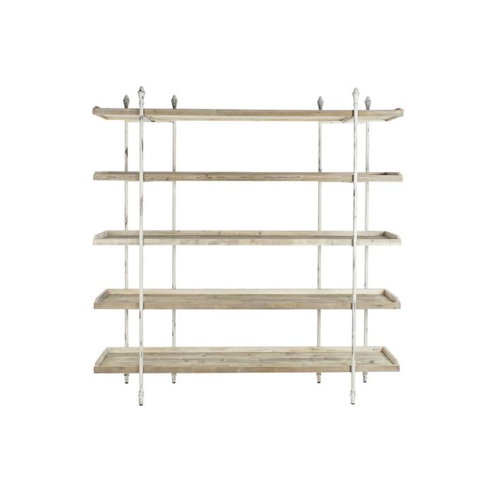 Estantería DKD Home Decor Blanco Natural Metal Abeto Madera de abeto 40 % Metal 190 x 40 x 200 cm