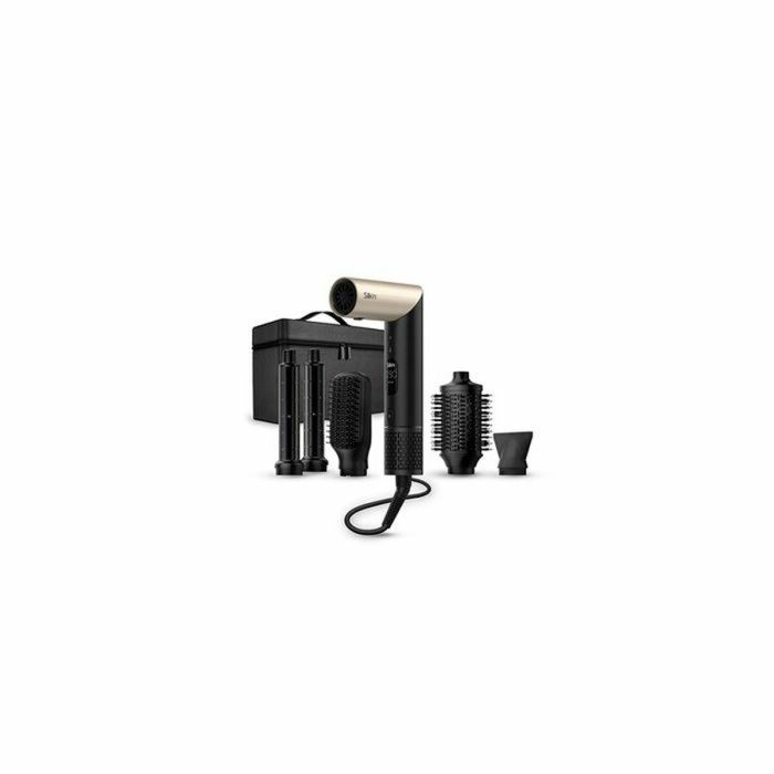 Silk'n SIL1721226719180 Secador de pelo Silky Air Flex 110.000 rpm, 5 accesorios, Negro Dorado