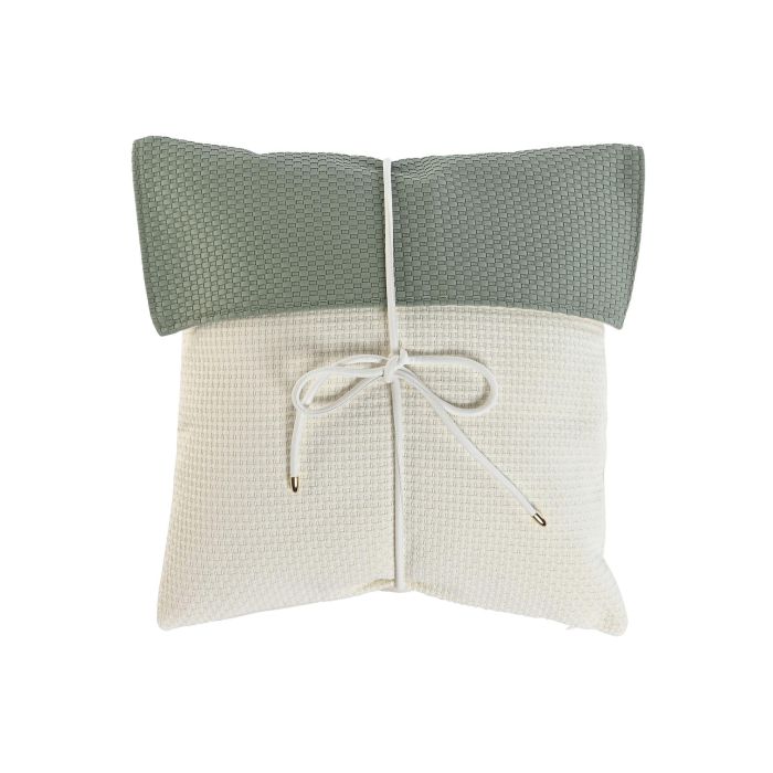 DKD Home Decor Cojin Verde Menta Blanco 45 x 45 x 10 cm 1