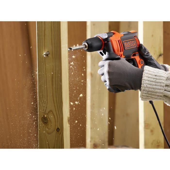 Black & Decker Taladro de Percusión 710W | 1 Velocidad (0-2800 rpm), 47600 ipm para Concreto, Portabrocas Auto-bloqueante 13mm 1 Black & Decker Taladro de Percusión 710W | 1 Velocidad (0-2800 rpm), 47600 ipm para Concreto, Portabrocas Auto-bloqueante 13mm 1