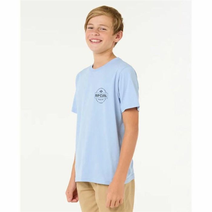 Camiseta de Manga Corta Infantil Rip Curl Rip Curl Staple Tee Azul 3