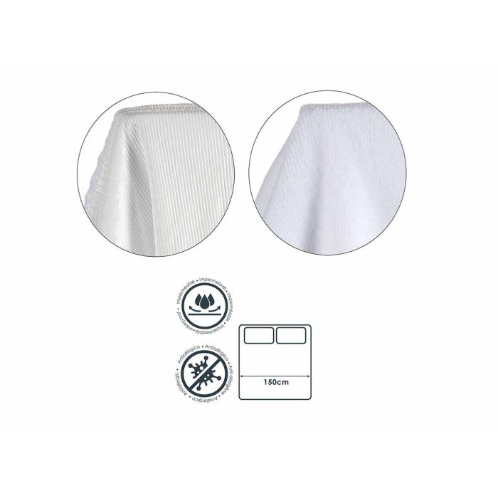 Protector de Colchón Impermeable Giftdecor 150 cm - Blanco, Antialérgico, Ajustable (6 Unidades) 3 Protector de Colchón Impermeable Giftdecor 150 cm - Blanco, Antialérgico, Ajustable (6 Unidades) 3