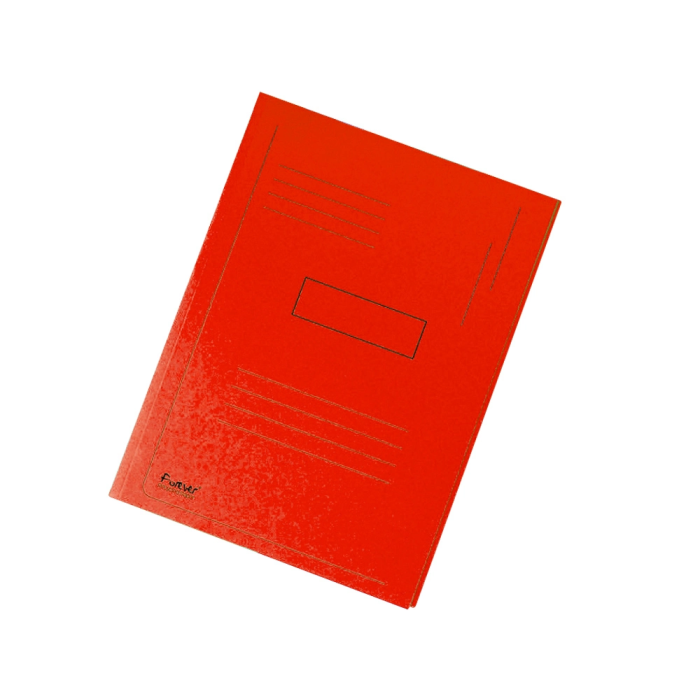 Exacompta Subcarpeta Cartulina Reciclada A4 Roja 280g/m2 con 2 Solapas 1